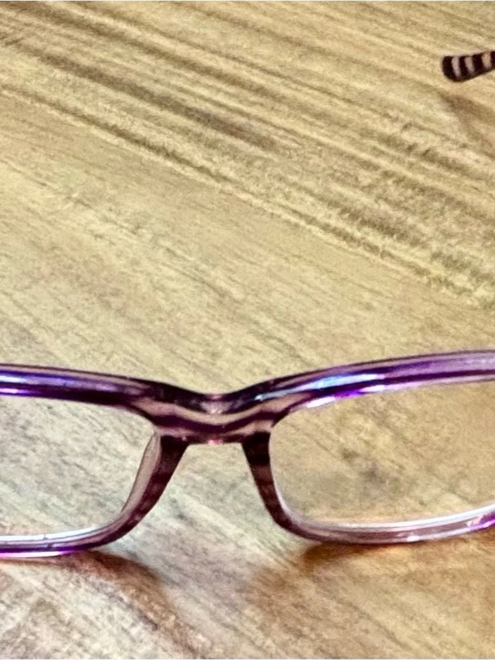 Source Unknown Purple Clear Kids Sunglasses